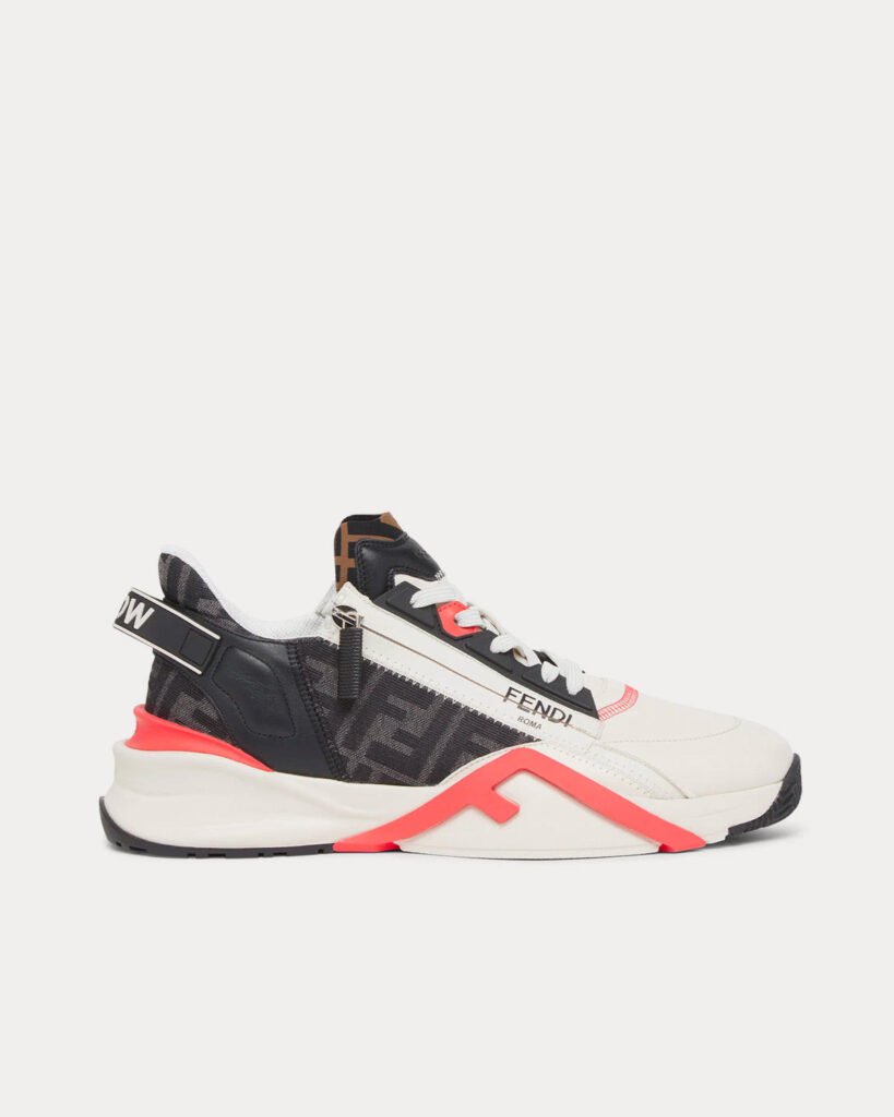 Baskets basses blanches Fendi Flow Runner Capsule Nouvel An lunaire