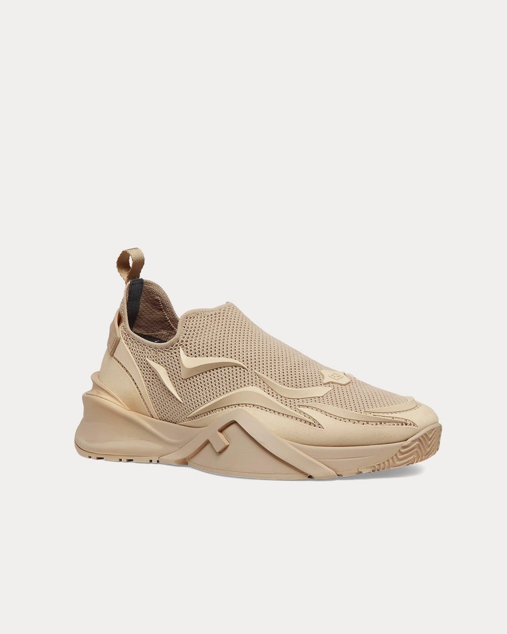 Baskets Fendi Flow Mesh Running beiges à enfiler – Image 3