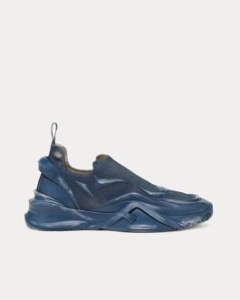 Baskets Fendi Flow Mesh bleues à enfiler