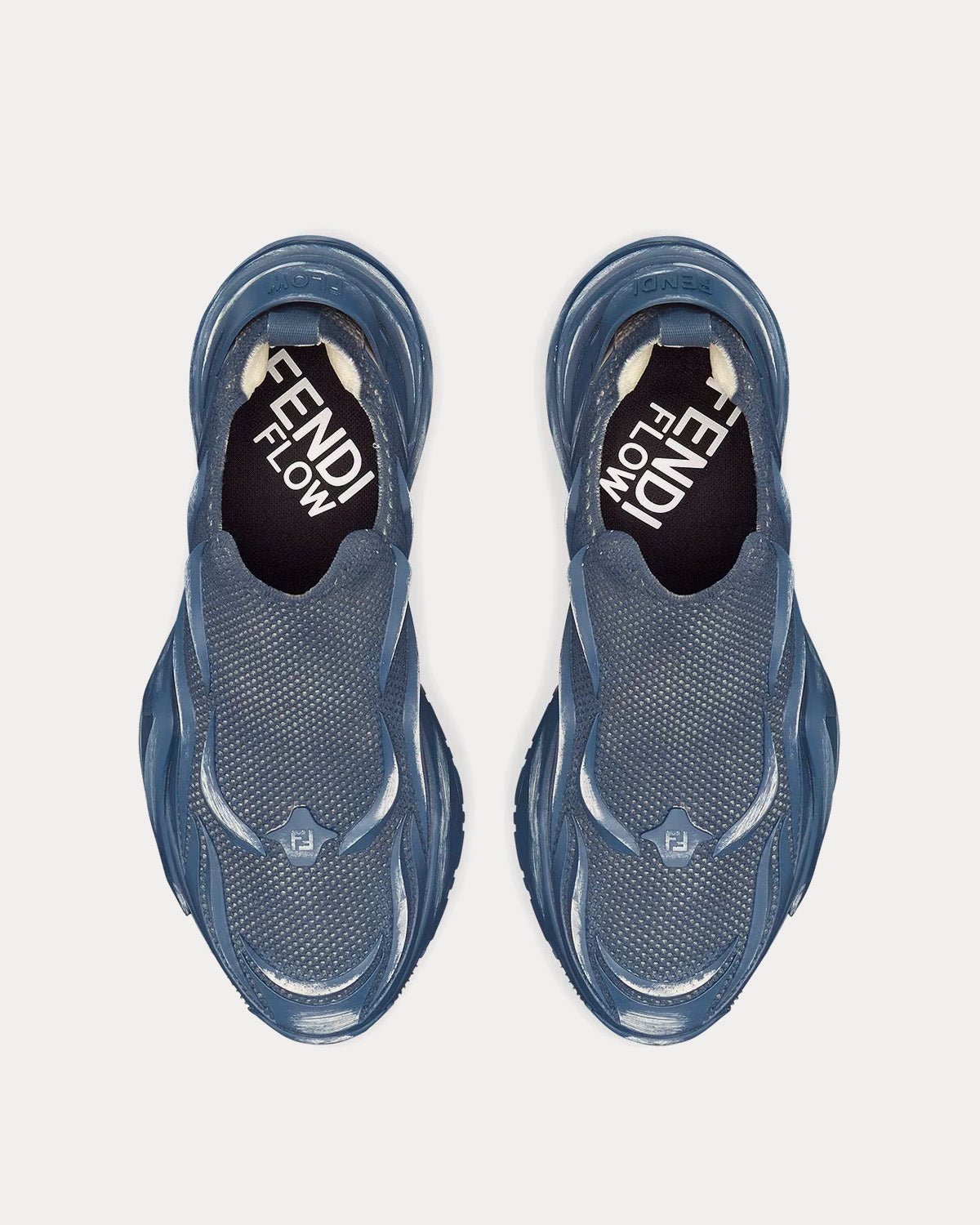 Baskets Fendi Flow Mesh bleues à enfiler – Image 2