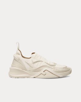 Baskets blanches Fendi Flow Mesh à enfiler