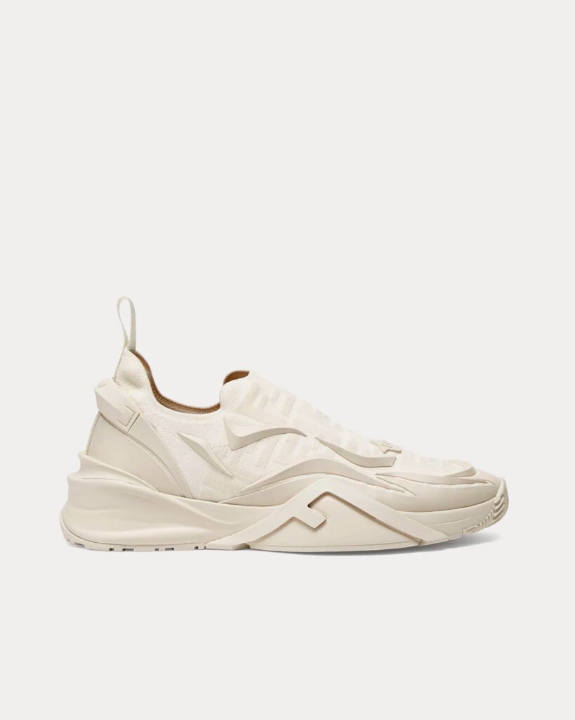 Baskets blanches Fendi Flow Mesh à enfiler