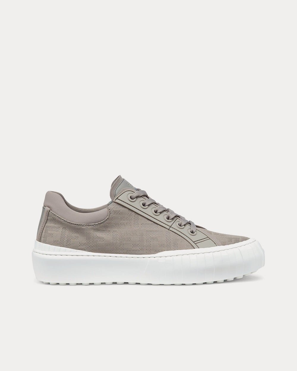Baskets basses Fendi Force en tissu gris