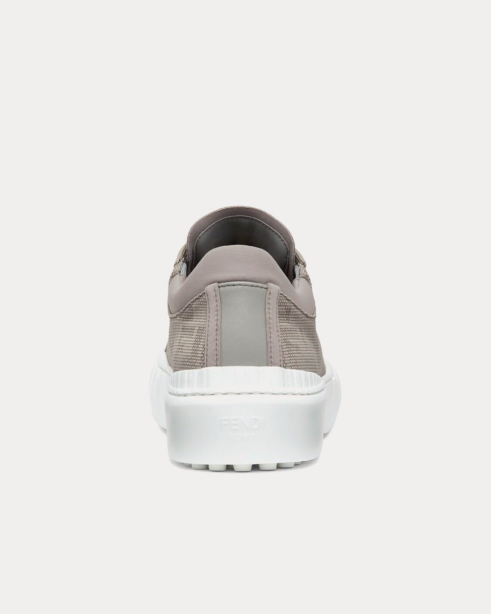 Baskets basses Fendi Force en tissu gris