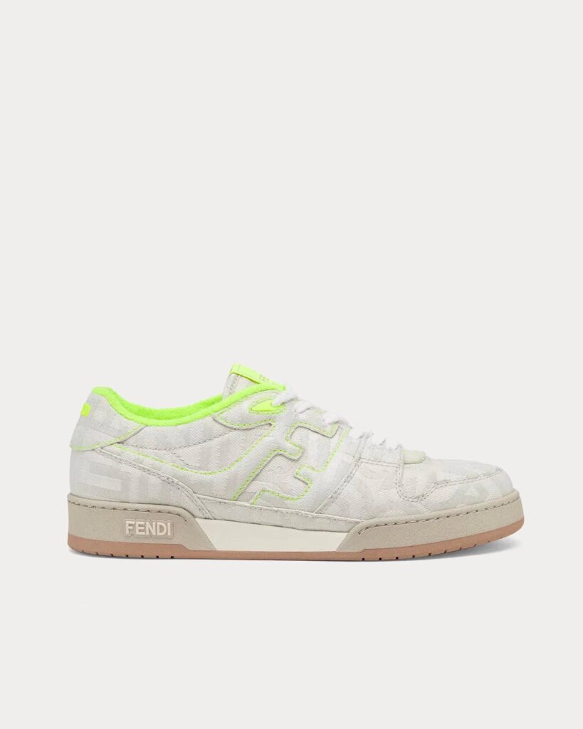 Baskets basses blanches Fendi by Marc Jacobs Match toile