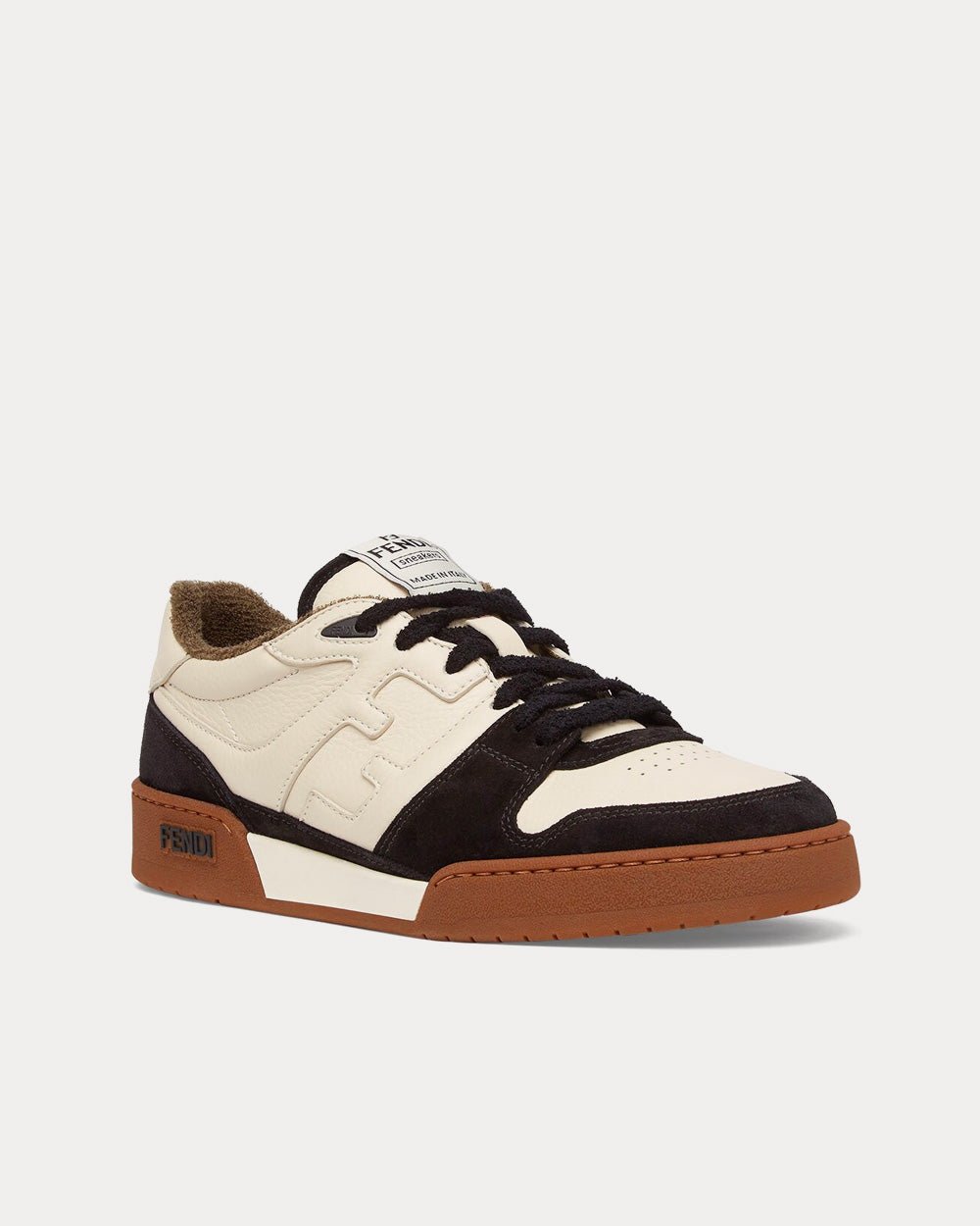 Baskets basses Fendi Match en daim noir – Image 3