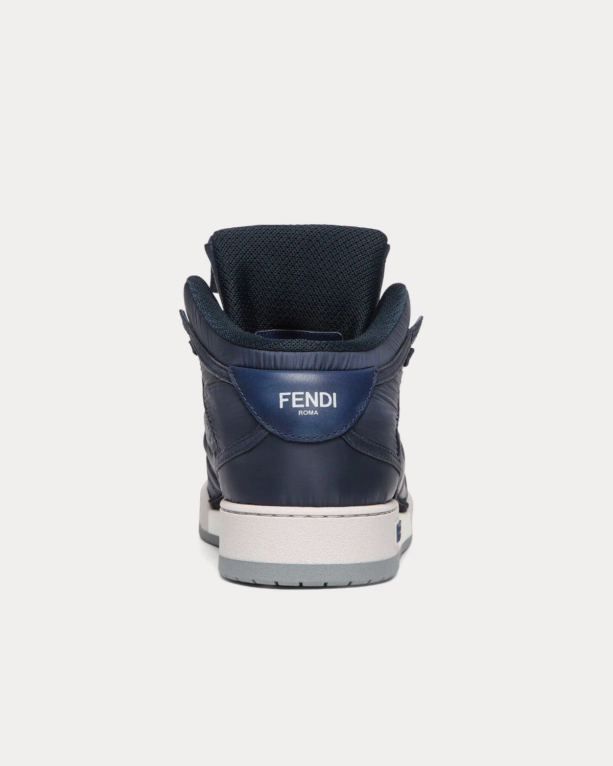 Baskets montantes Fendi Match en nylon bleu – Image 3