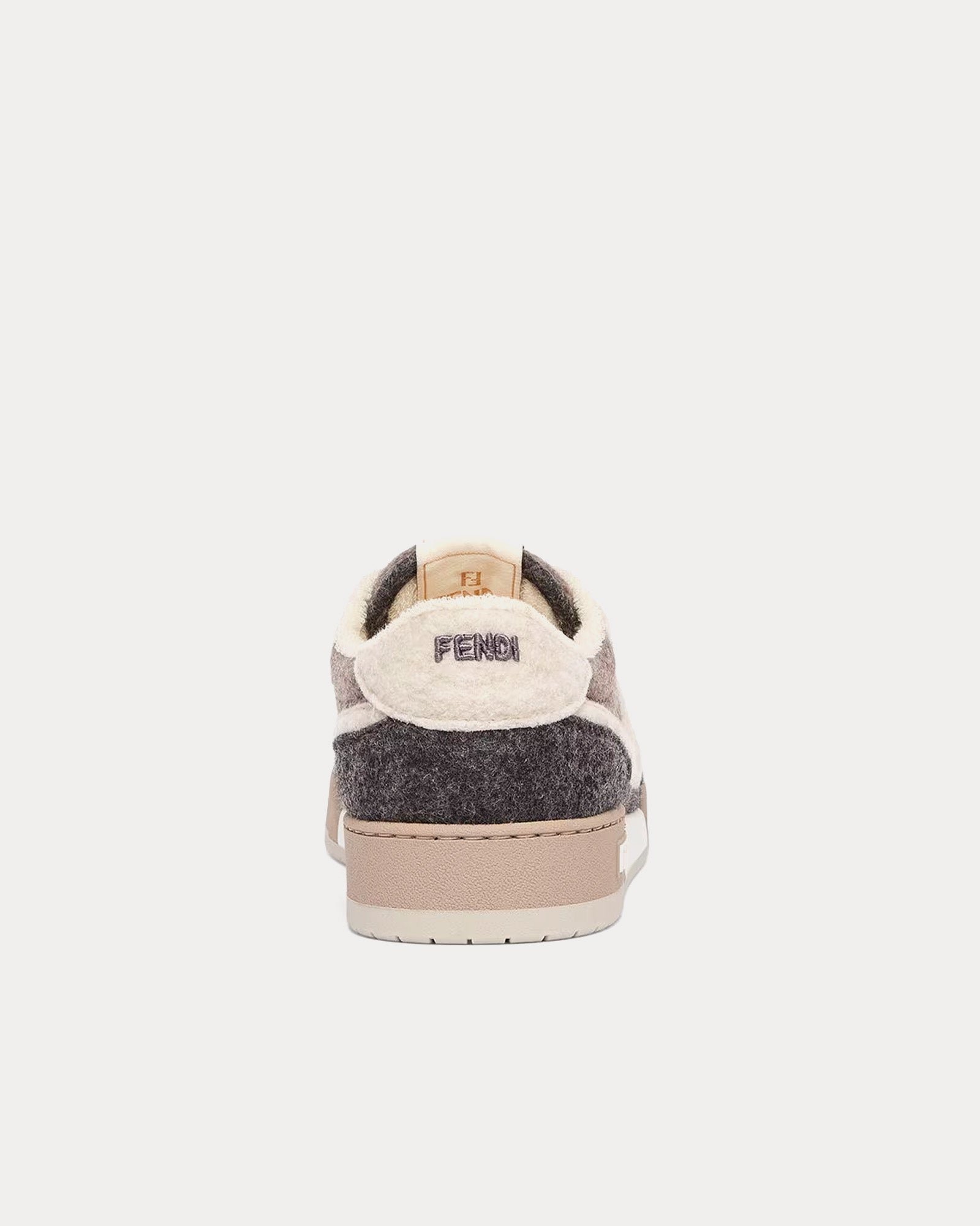 Baskets basses Fendi Match Felt gris/beige/marron – Image 4