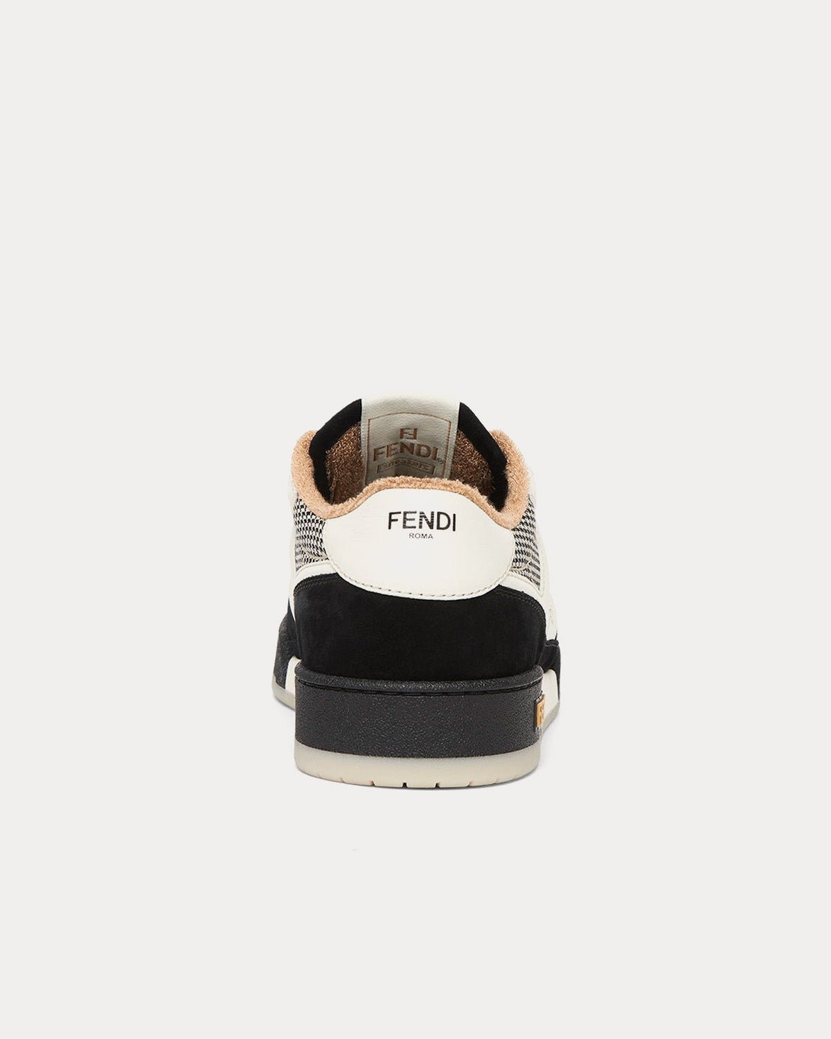 Baskets basses Fendi Match en daim noir