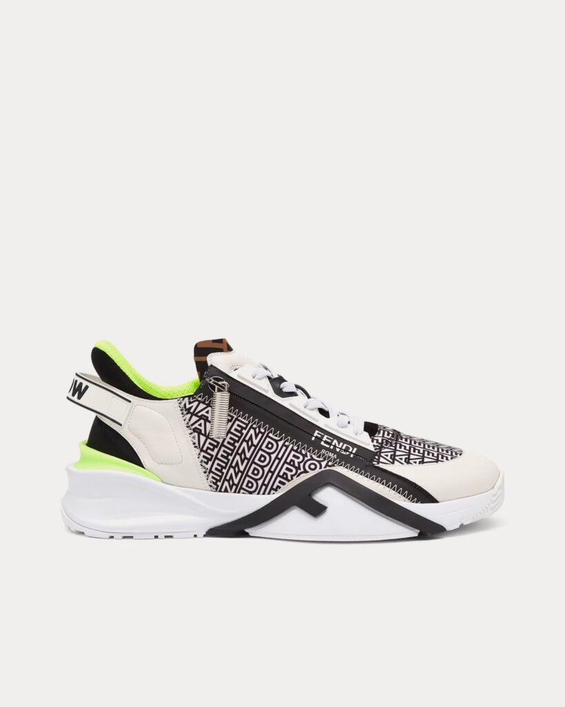 Baskets basses blanches en nylon Fendi by Marc Jacobs Flow