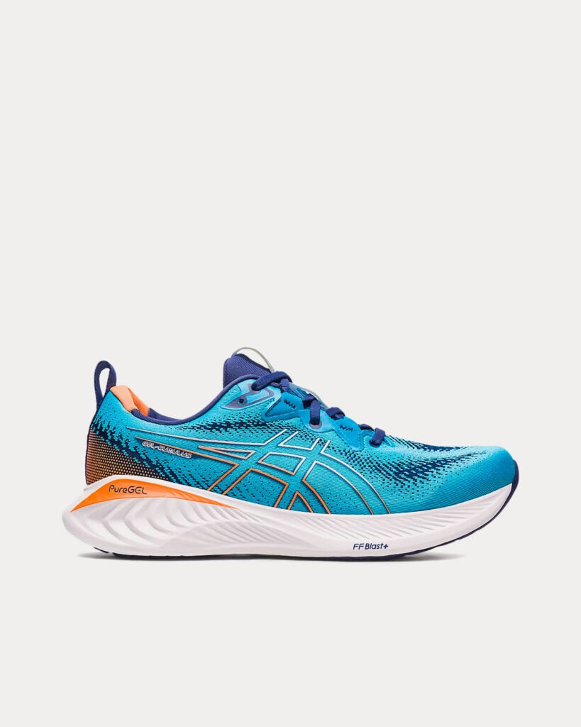AsicsGel-Cumulus 25 Island bleu / Sun Peach Chaussures de running