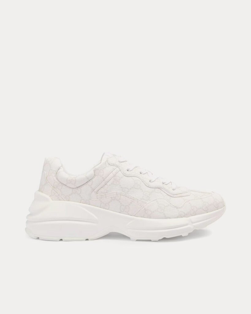 Baskets basses blanches Gucci Rhyton GG Supreme en toile
