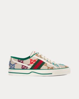 Baskets basses Gucci Tennis 1977 en lin GG