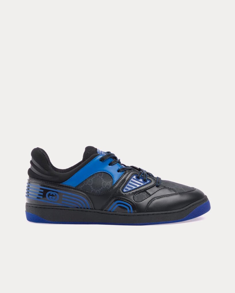 Baskets basses Gucci GG Basket bleu/noir