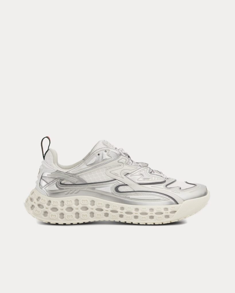 Baskets basses Gucci Cub3D Demetra gris/blanc