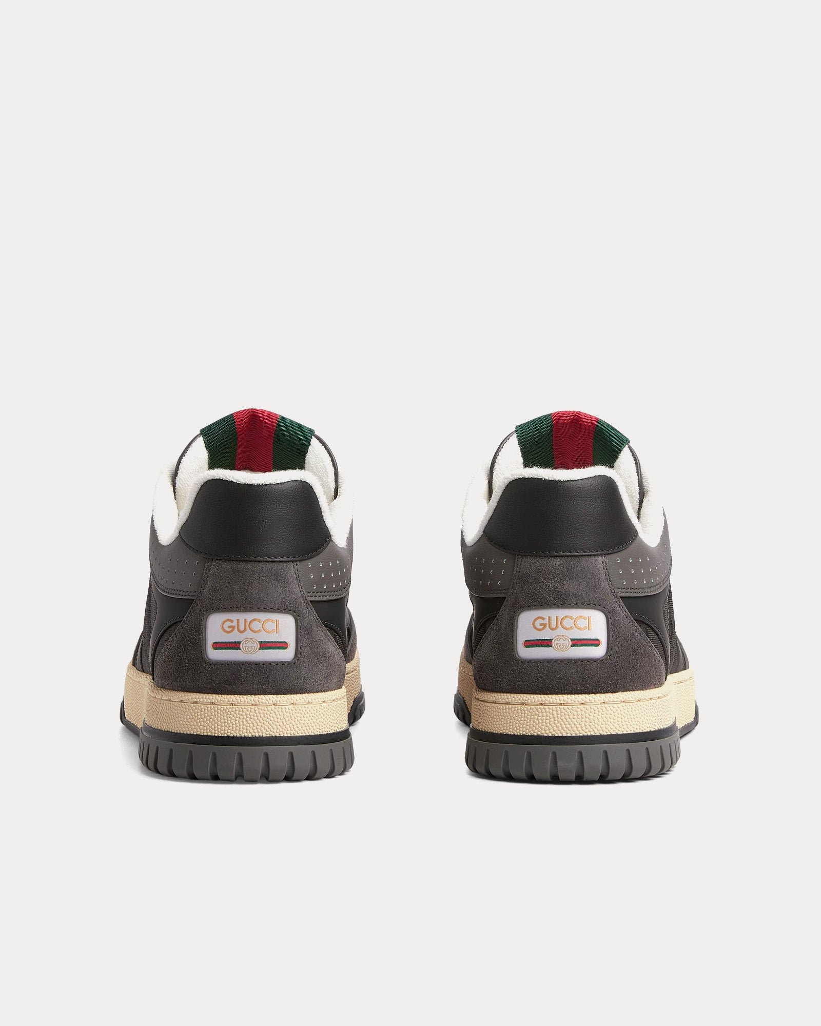 Baskets basses Gucci Re-Web avec GG en nylon gris – Image 4