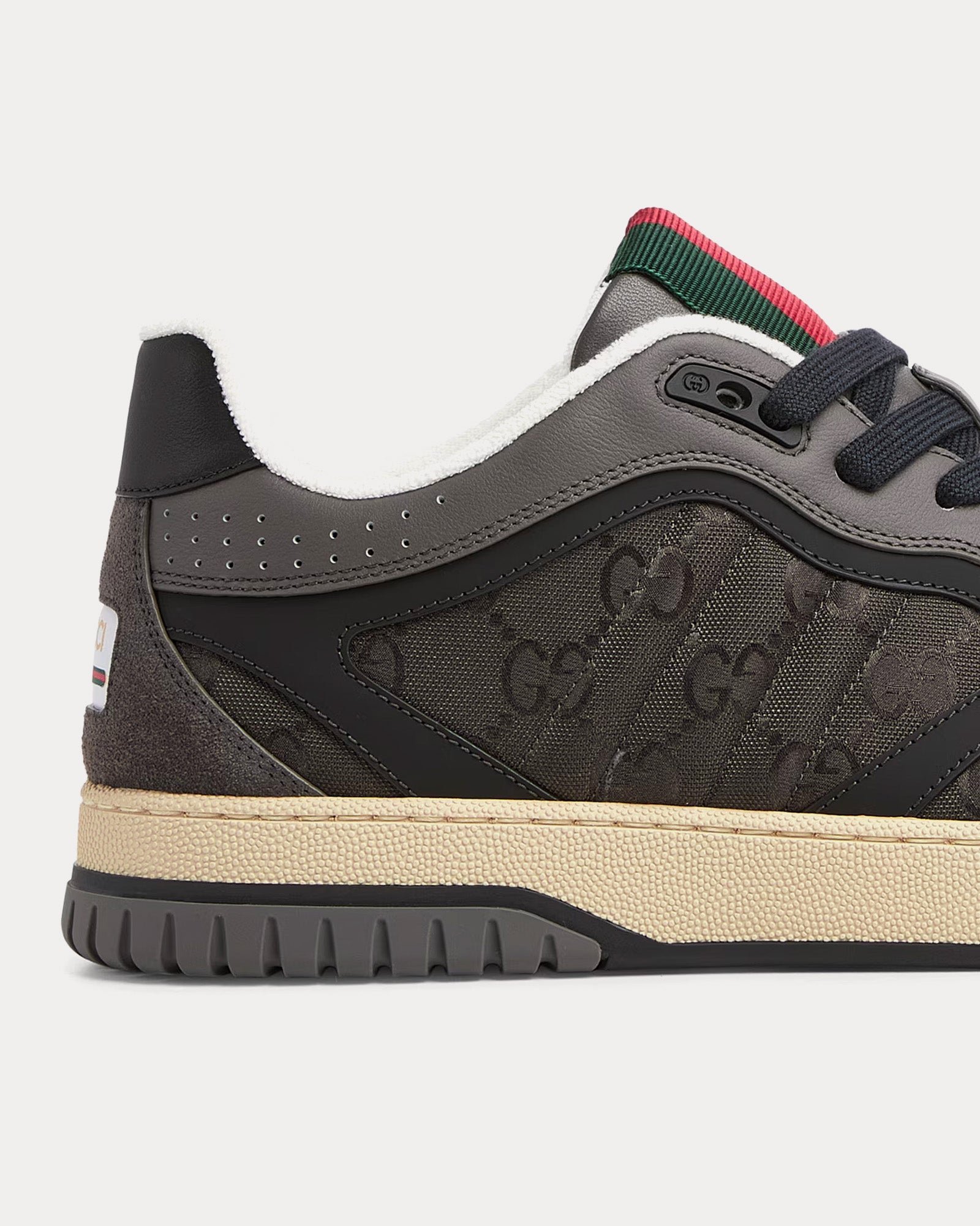 Baskets basses Gucci Re-Web avec GG en nylon gris – Image 5