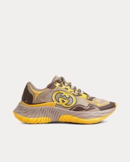 Baskets basses Gucci Ripple Mesh beiges/jaunes
