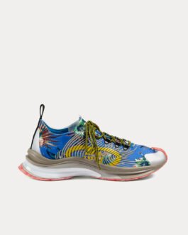 Baskets basses multicolores à imprimé floral Gucci Run