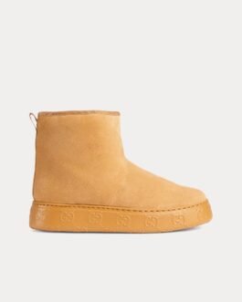 Bottines Gucci en daim beige