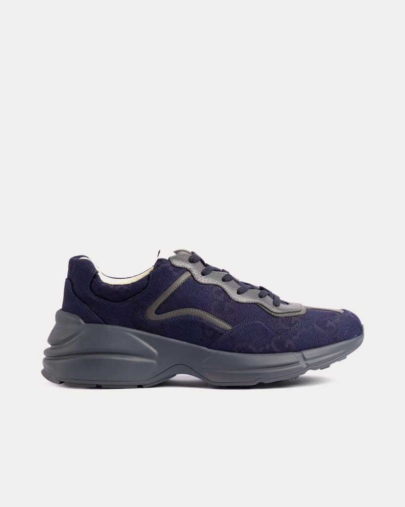 Baskets basses Gucci Rhyton GG Supreme Maxi bleues