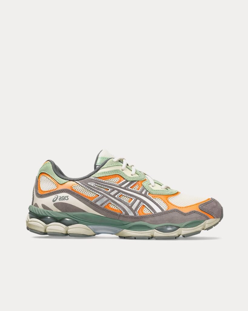 Gel-NYC crème / Clay gris Sneakers basses