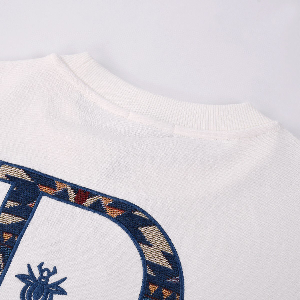 Sweat Dior Logo Brodé Ethnique – Coton Premium – Image 4