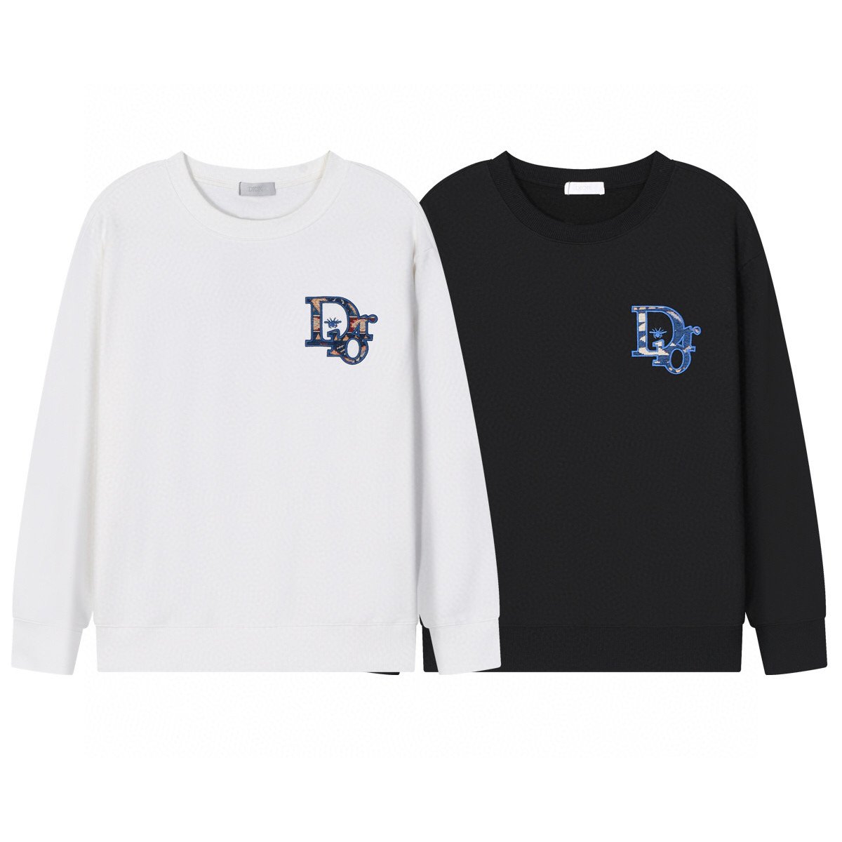 Sweat Dior Logo Brodé Ethnique – Coton Premium