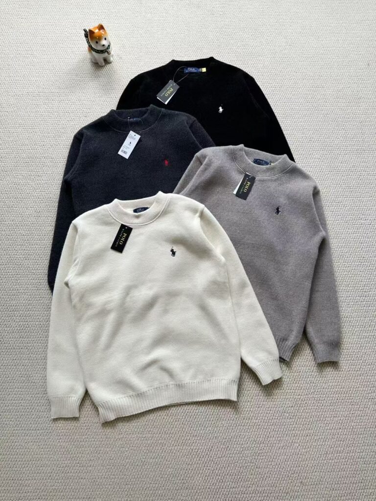 Pull Polo Ralph Lauren Homme – Maille Classique, Logo Brodé, Hiver 2025