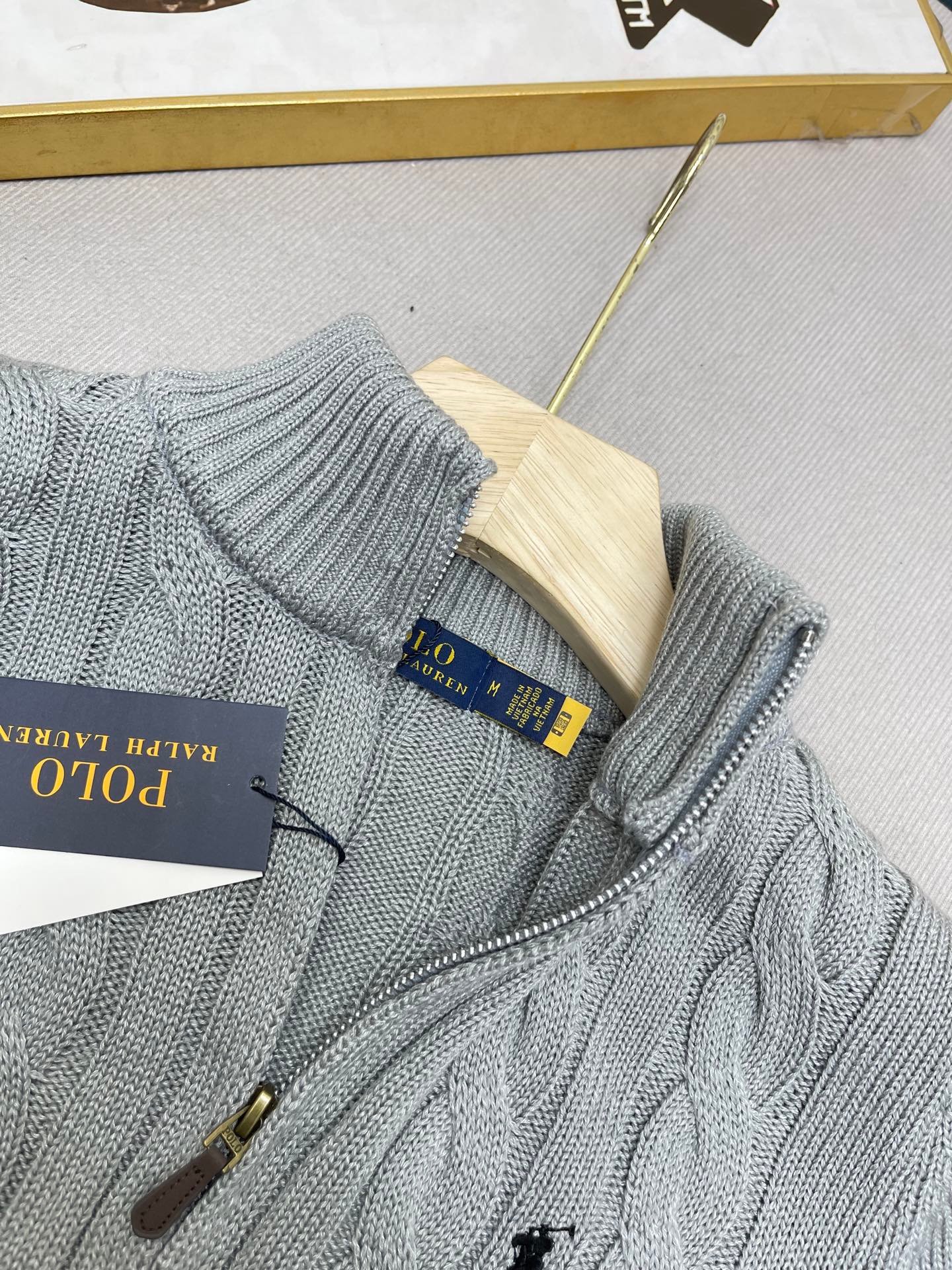Pull col roulé Polo Ralph Lauren Homme | Maille torsadée élégante | Noir hiver 2025 – Image 9
