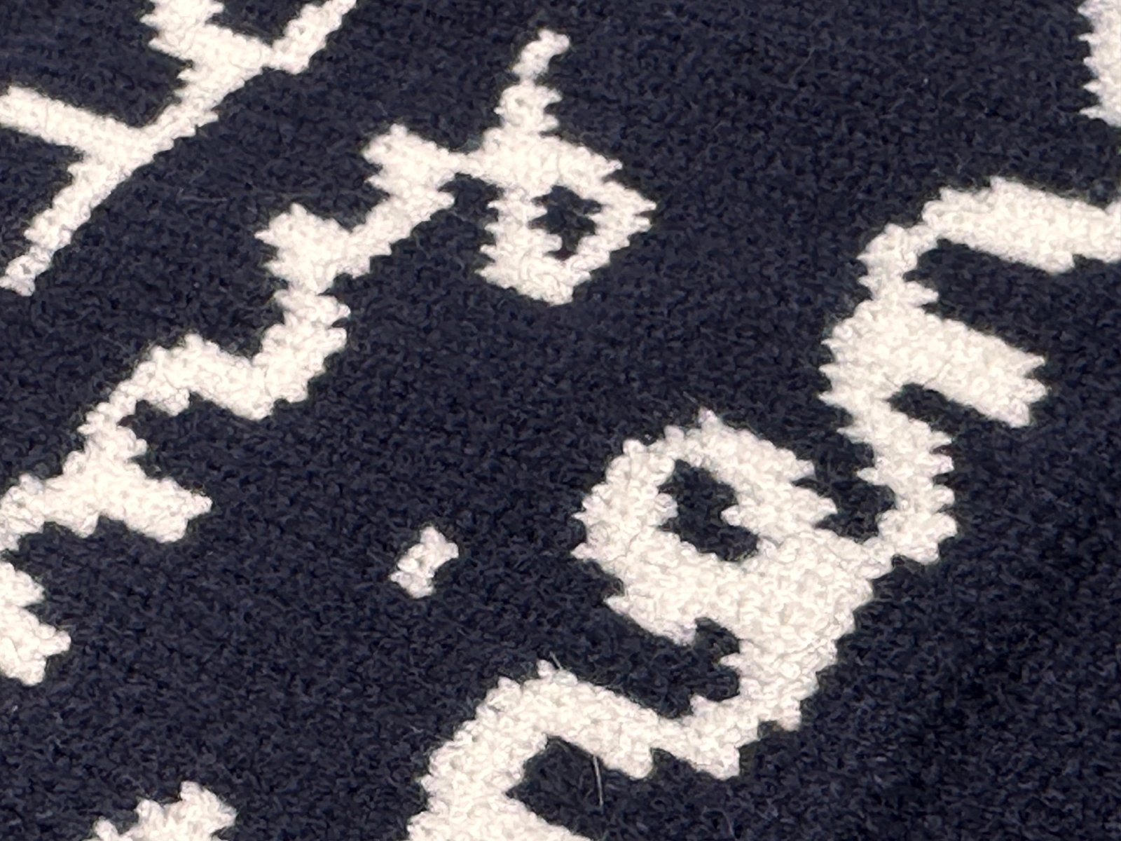 Cardigan Dior en Laine Navy – "For My Real Friends" – Logo Brodé – Image 7