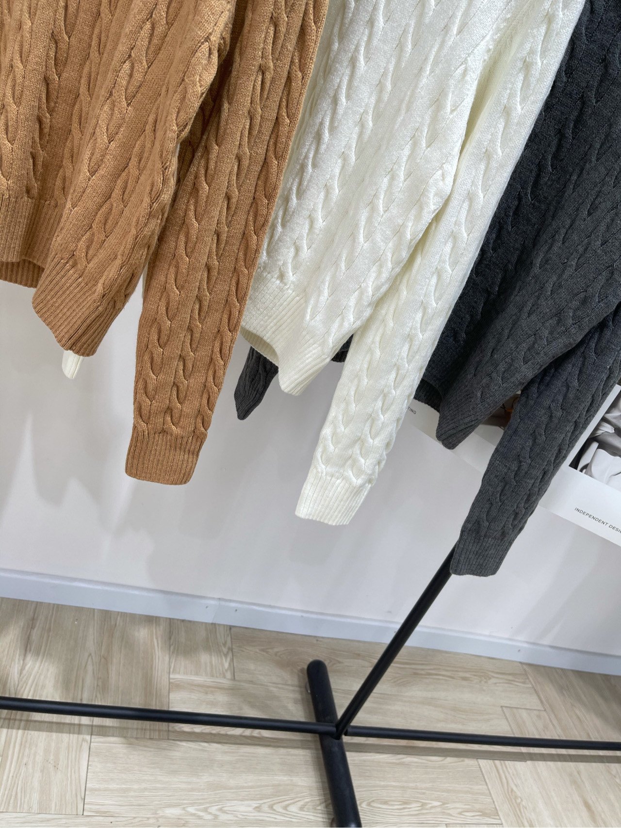 Pull torsadé Polo Ralph Lauren à col polo – Image 4