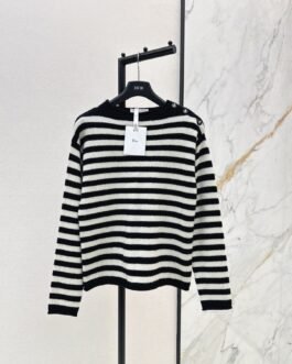 Pull marinière à rayures noir et blanc – Style marin chic