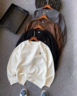 Pull Hermès brodé H en coton premium