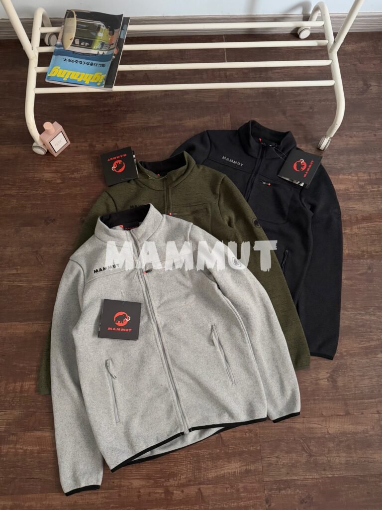 Veste polaire Mammut zippée – Couleur gris | kaki | noir