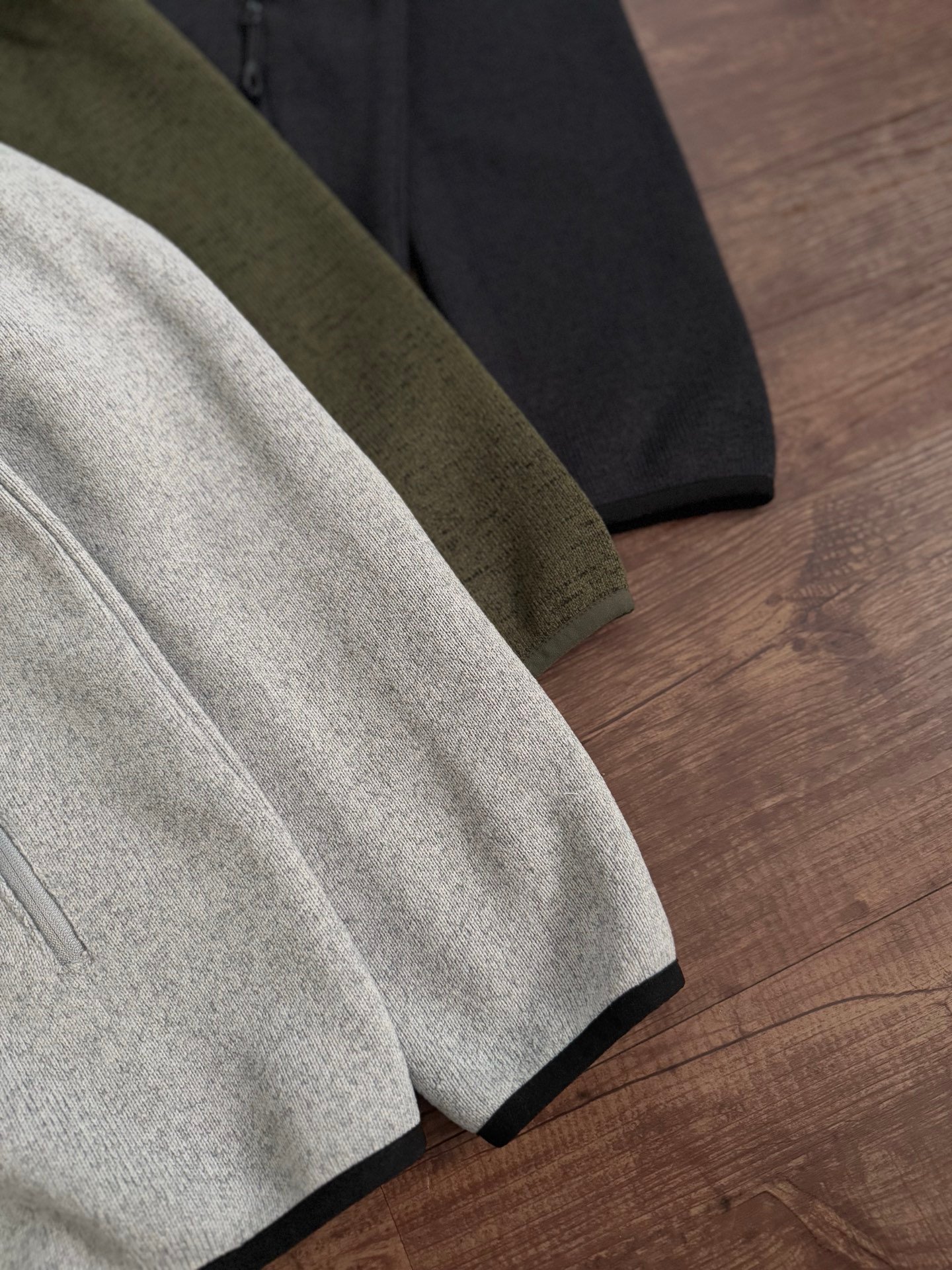 Veste polaire Mammut zippée – Couleur gris | kaki | noir – Image 2