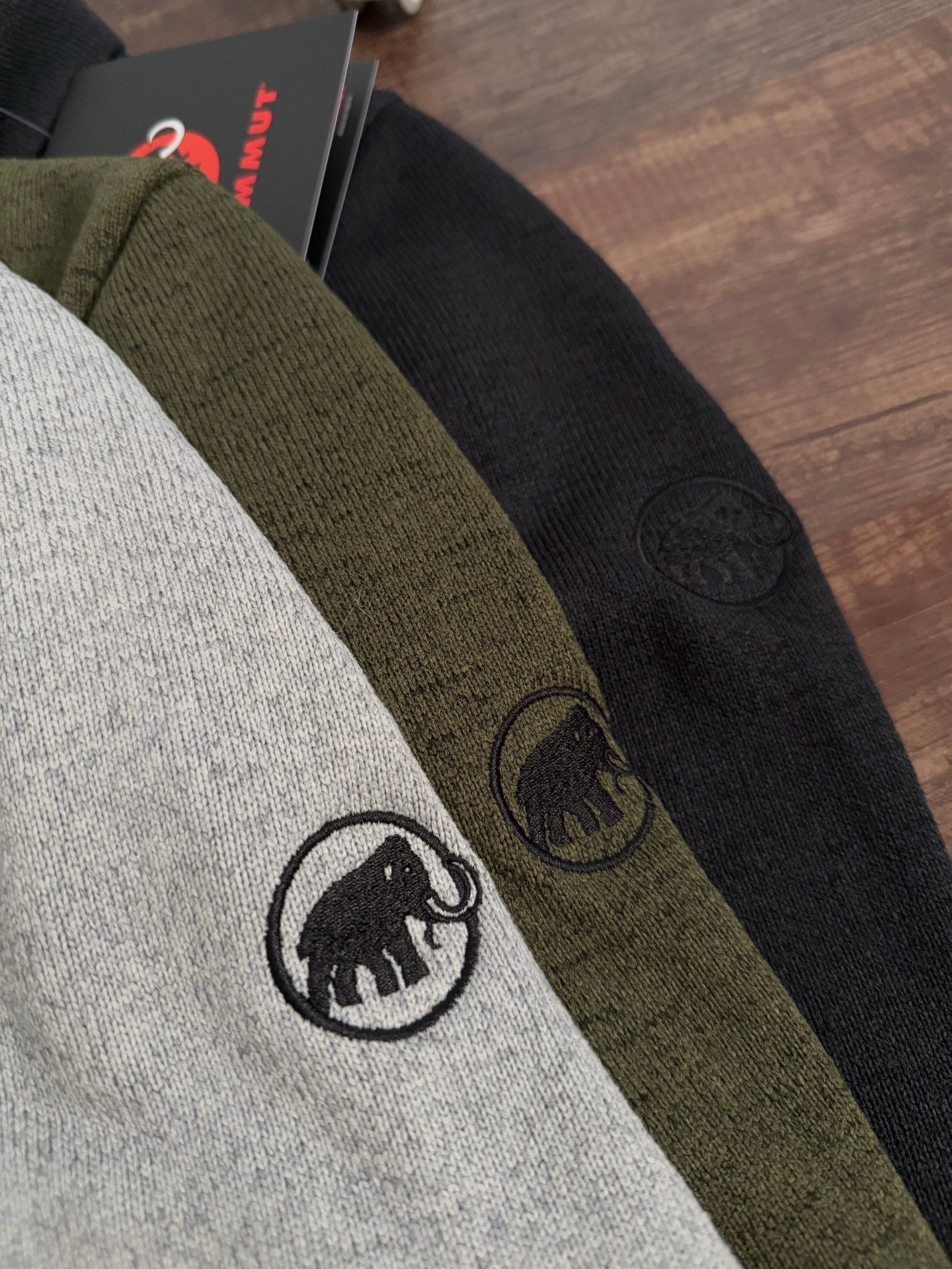 Veste polaire Mammut zippée – Couleur gris | kaki | noir – Image 3