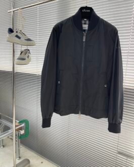 Blouson bomber Burberry – Tissu technique à col côtelé