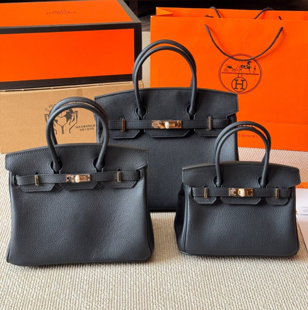 Hermès – Sac Birkin – Cuir de luxe intemporel (Petit, Moyen, Grand)