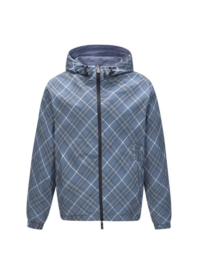 Gilet Réversible Burberry Bleu et Blanc – Élégance Polyvalente à Taille S à XL