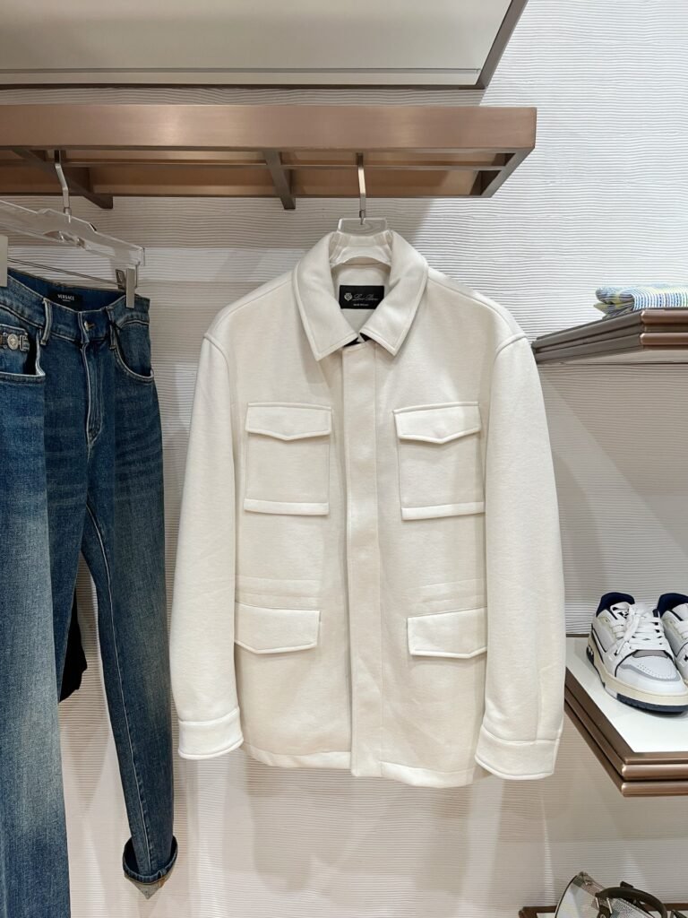 Veste Loro Piana élégante en coton bio, confort et style sophistiqué