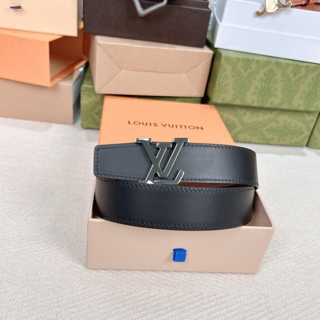 Ceinture Reversible LV Double Couleurs Élégante et Durable pour Femme et Homme