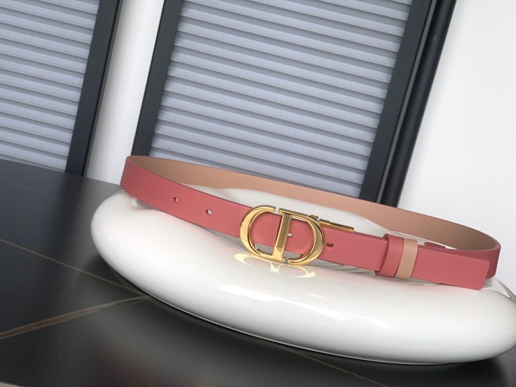 Ceinture en cuir Dior élégante - Luxe et style intemporel