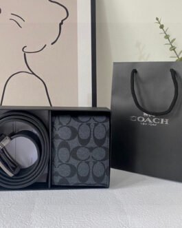 Ceinture Coach et Porte-Monnaie – Élégance et Praticité