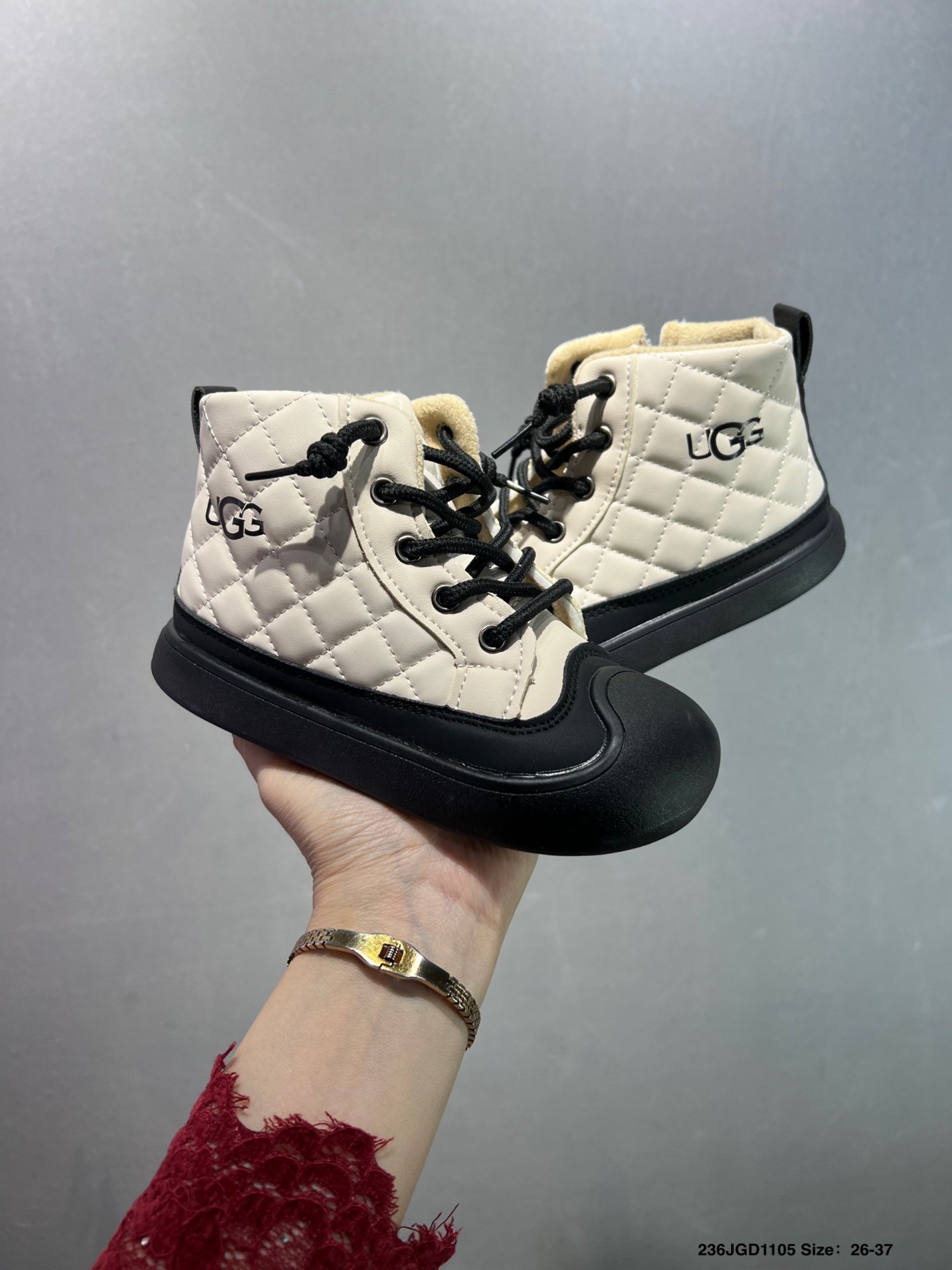 Bottes UGG en cuir élégantes, confort et durabilité, tailles 25-37 – Image 5