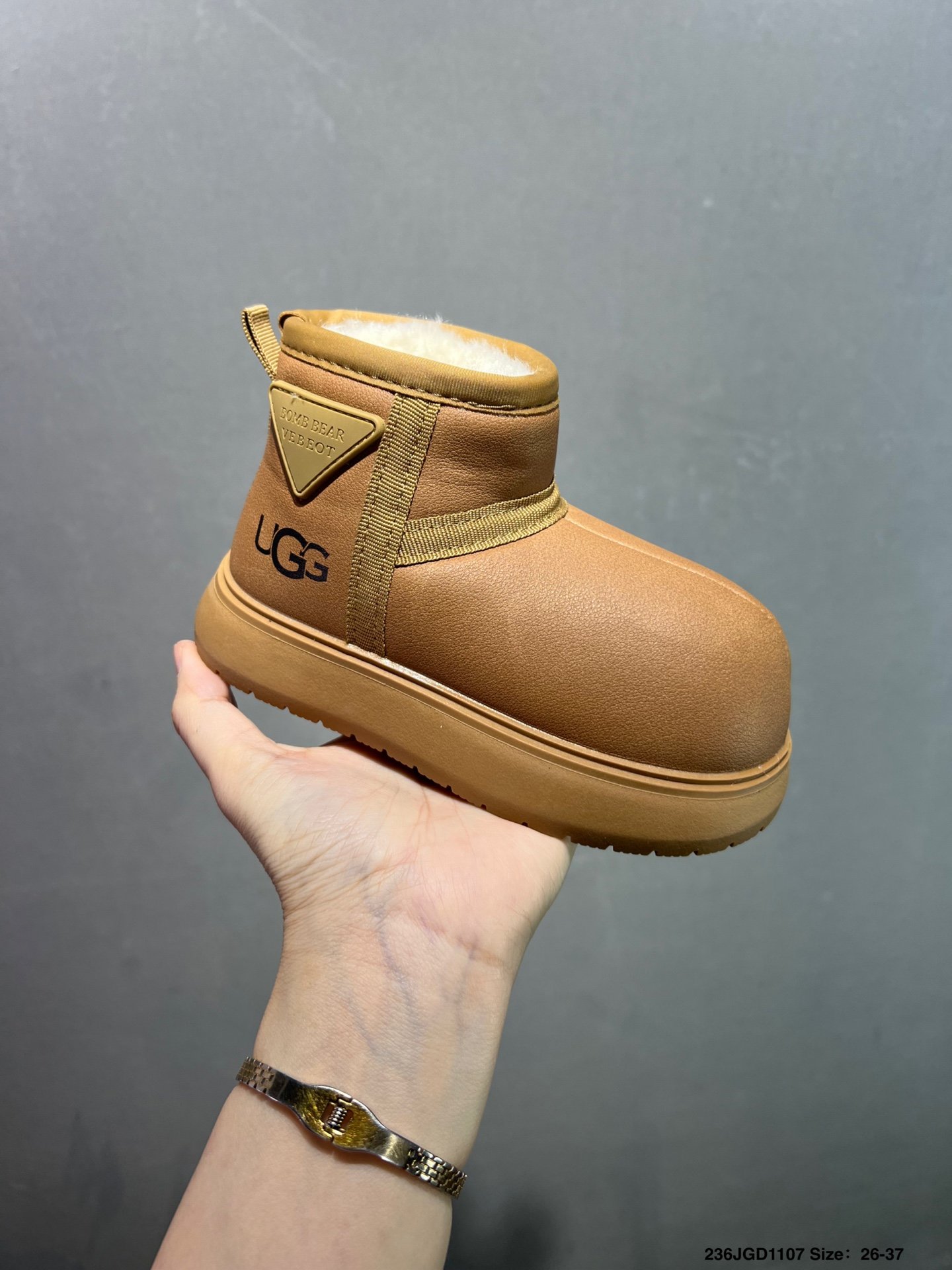 Bottes UGG en cuir élégantes, confort et durabilité, tailles 25-37 – Image 8