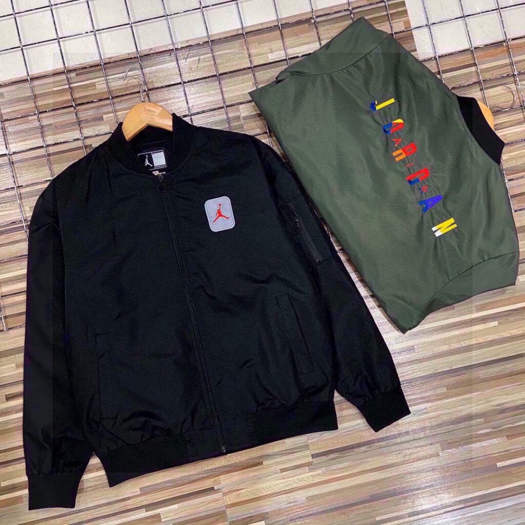 Veste Jordan Sport Élégante Noir/Kaki, Confort et Style Urbain