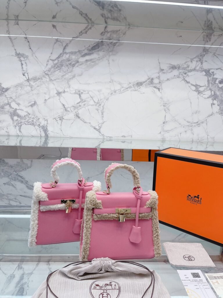 Sac Hermès Kelly en cuir luxe - Élégance durable et couleurs variées (6 Couleurs)