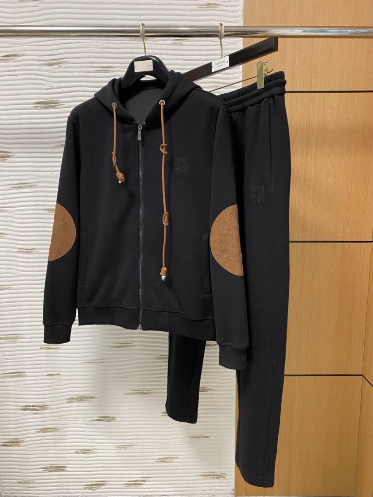 Ensemble de Survêtement Loewe Élégant et Confortable Noir/Gris S-XL