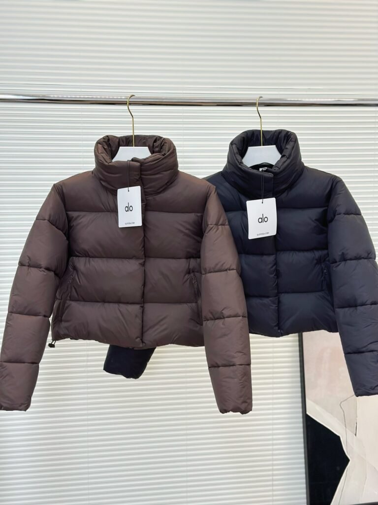 Doudoune courte Alo élégance et chaleur pour hiver tendance - Noir/Marron